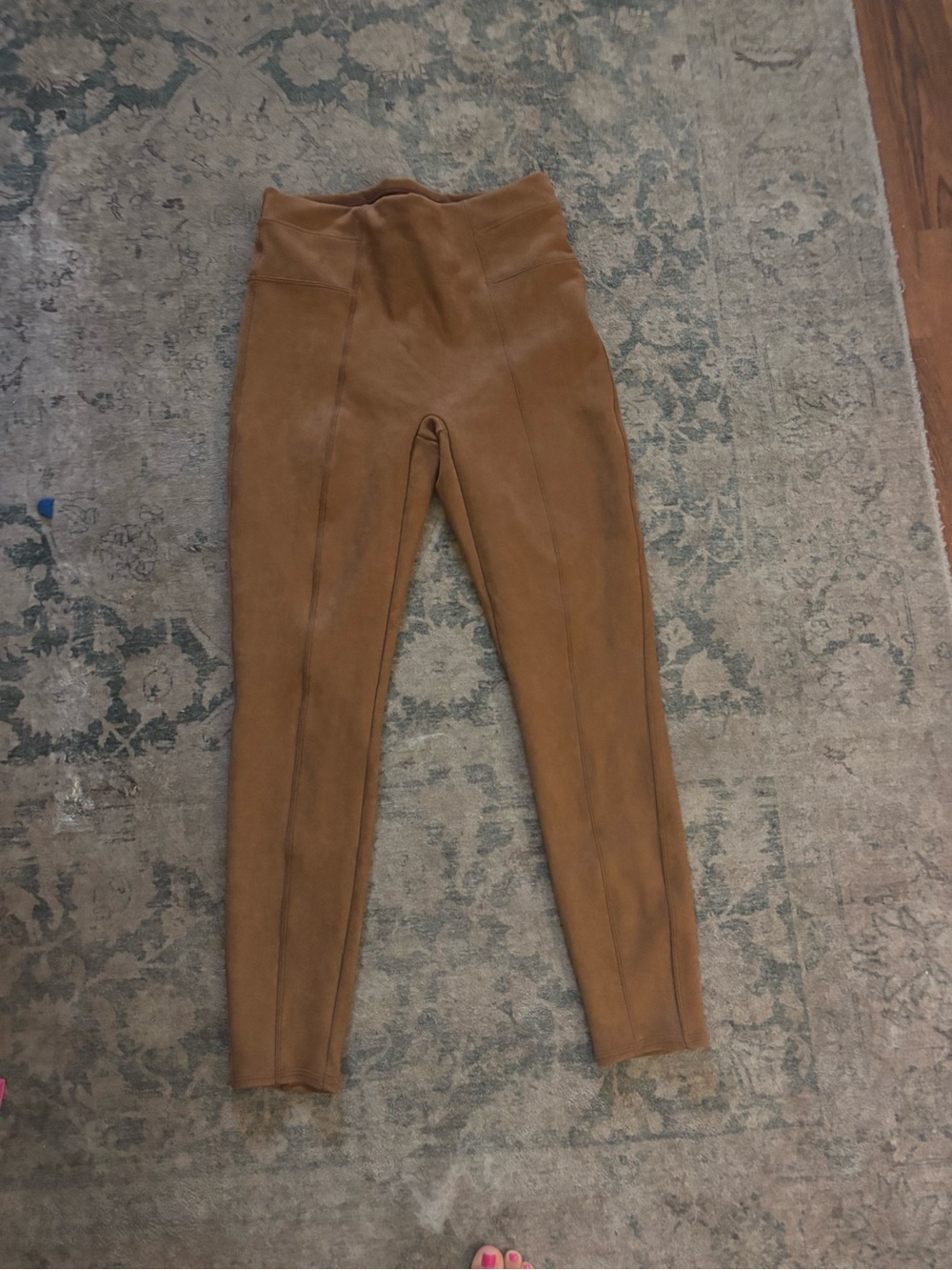 SPANX Kids High-Waist Tan/Brown Leggings